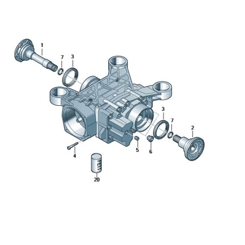 Haldex + Achterdifferentieel Oliepluggen Set